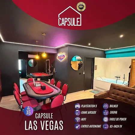 Capsule Vegas - Poker - Balneo - Sauna Apartamento *